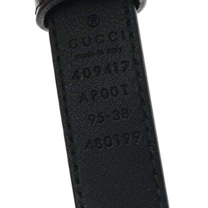 Gucci Calfskin Double G 20mm Belt 95 38 Black 3 of 5
