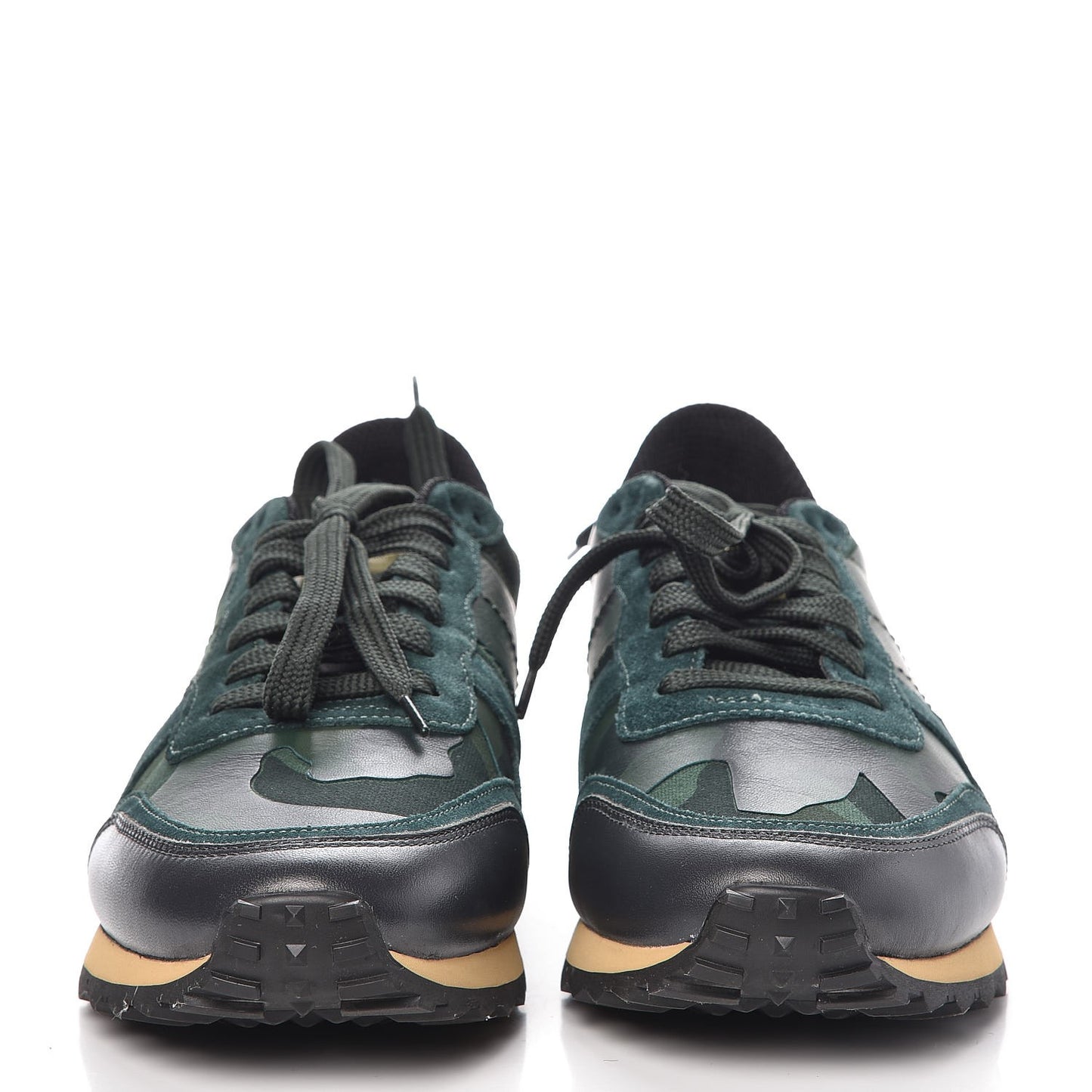 Nappa Suede Camouflage Rockrunner Sneakers 41.5 Multicolor