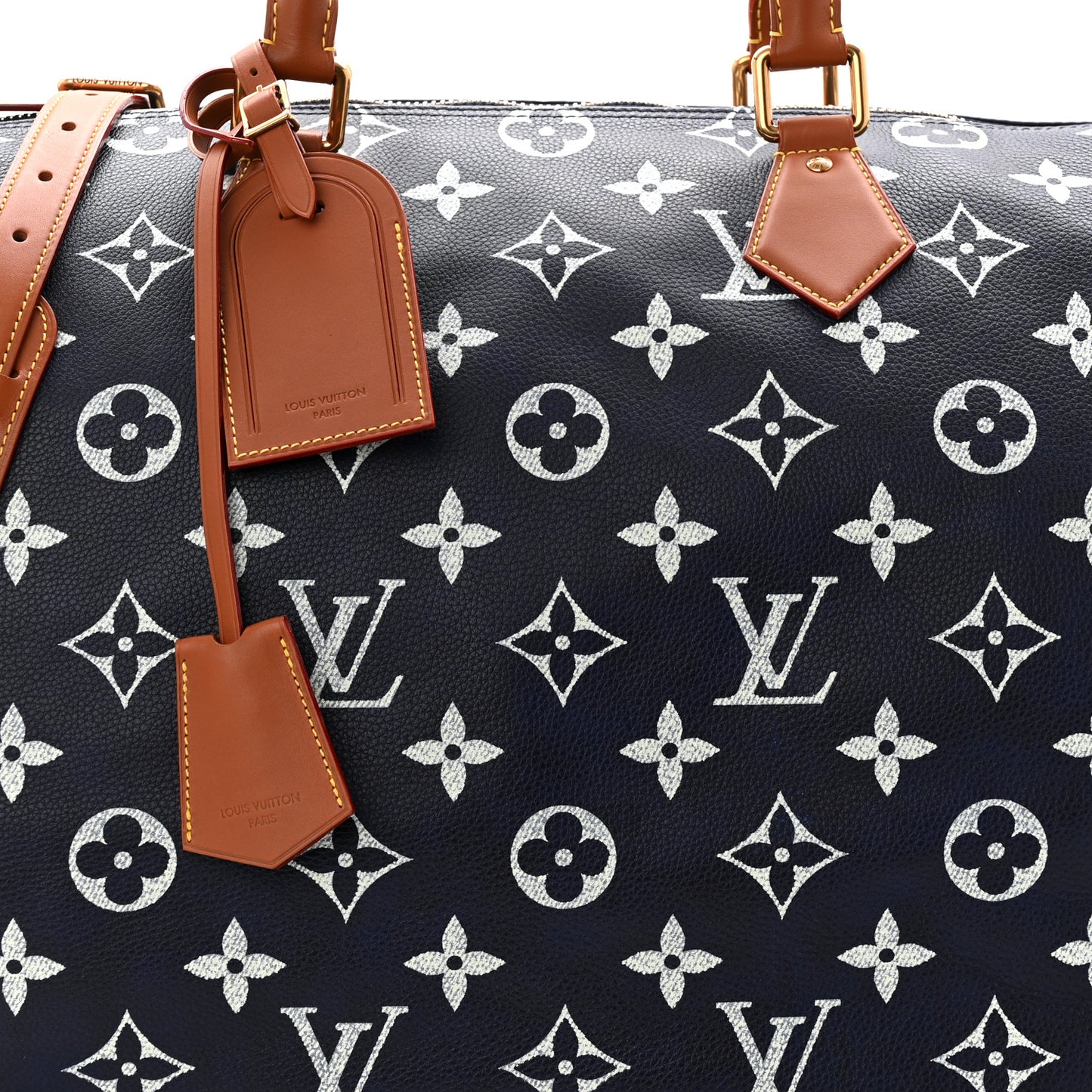 Calfskin Monogram Speedy P9 Bandouliere 50 Indigo