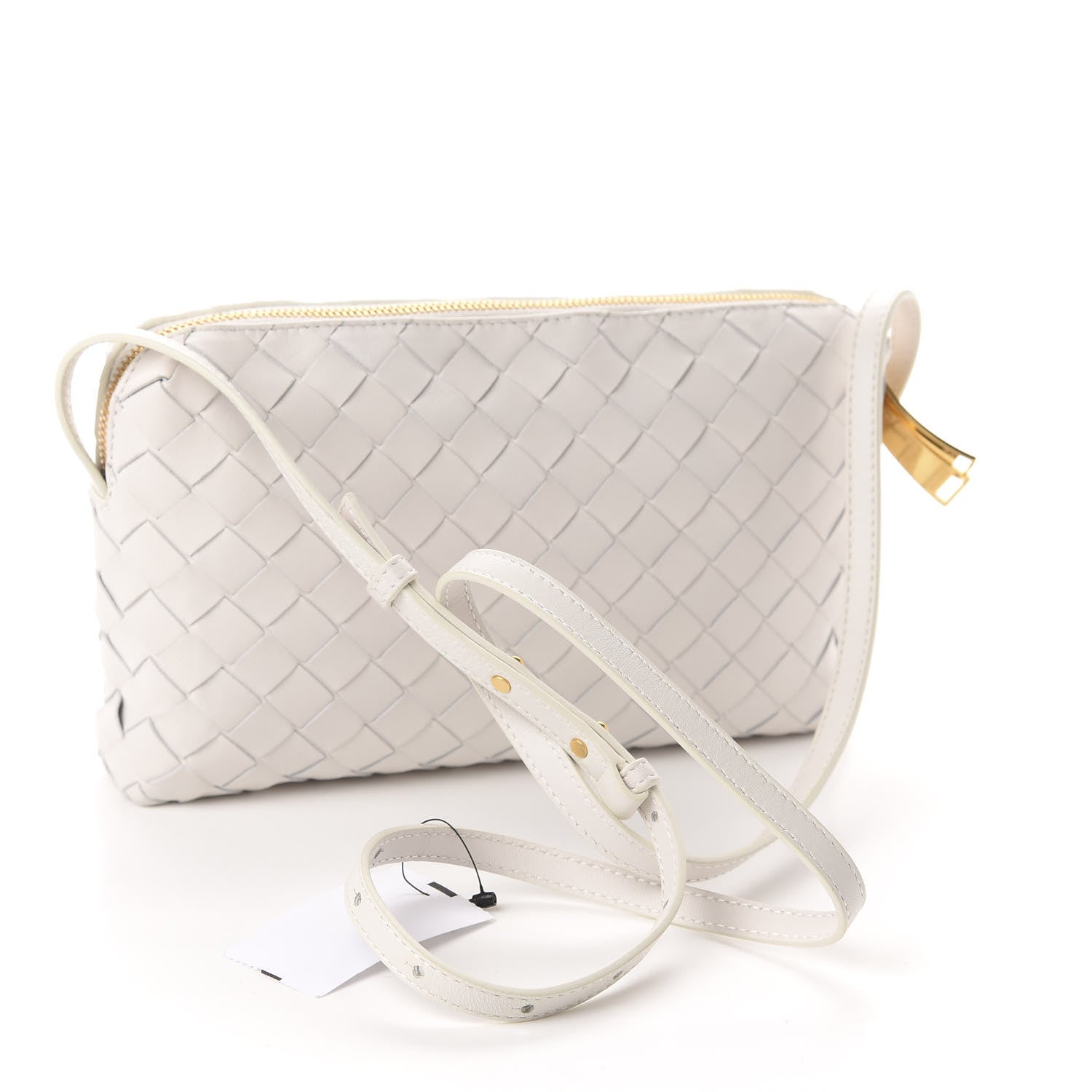 Bottega Veneta Nappa Intrecciato Crossbody Bianco 3 of 9
