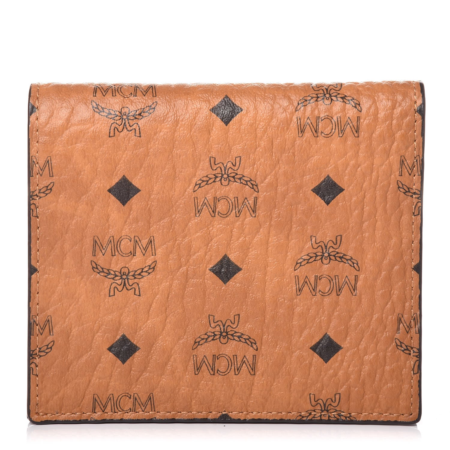 MCM Visetos ID Wallet Cognac 1 of 10