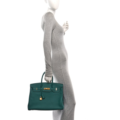 Hermes Togo Birkin 35 Malachite 2 of 12