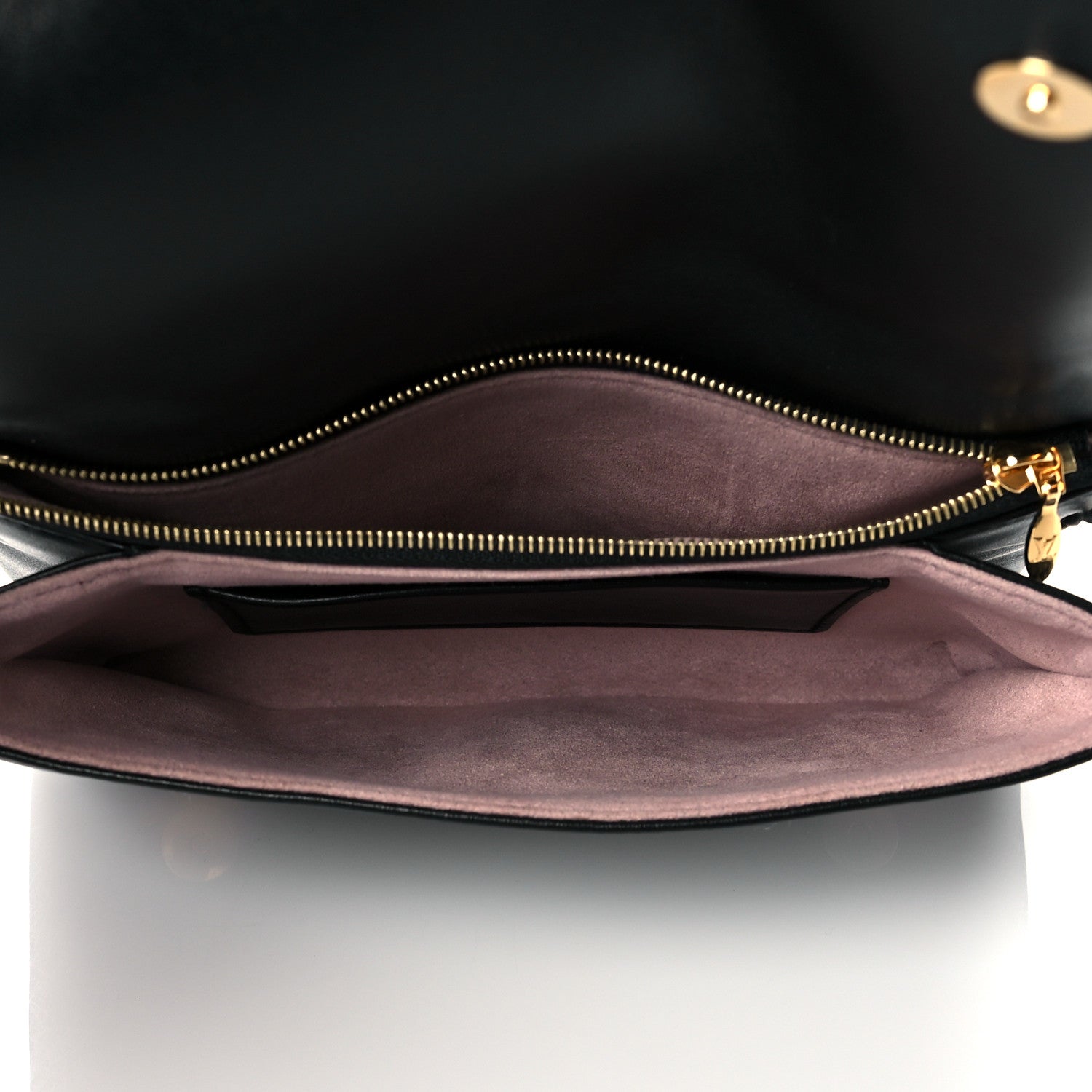 Louis Vuitton Lambskin Embossed Monogram Pochette Coussin Black 5 of 10