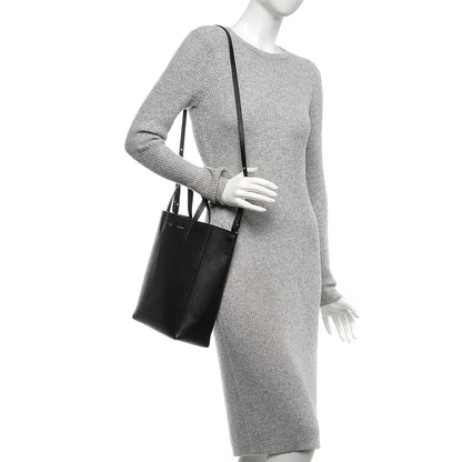 Celine Grained Calfskin Small Vertical Cabas Black 2 of 7