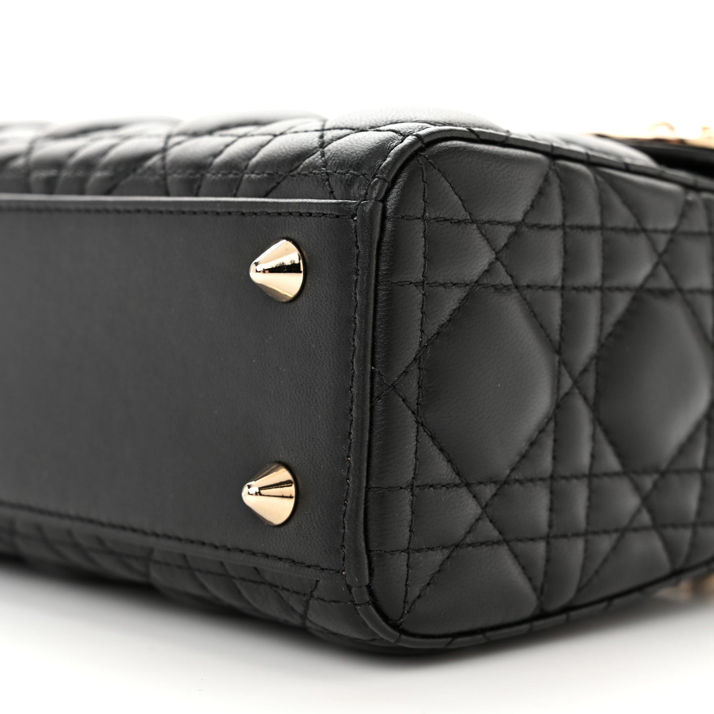 Lambskin Cannage Small My ABCDior Lady Dior Black