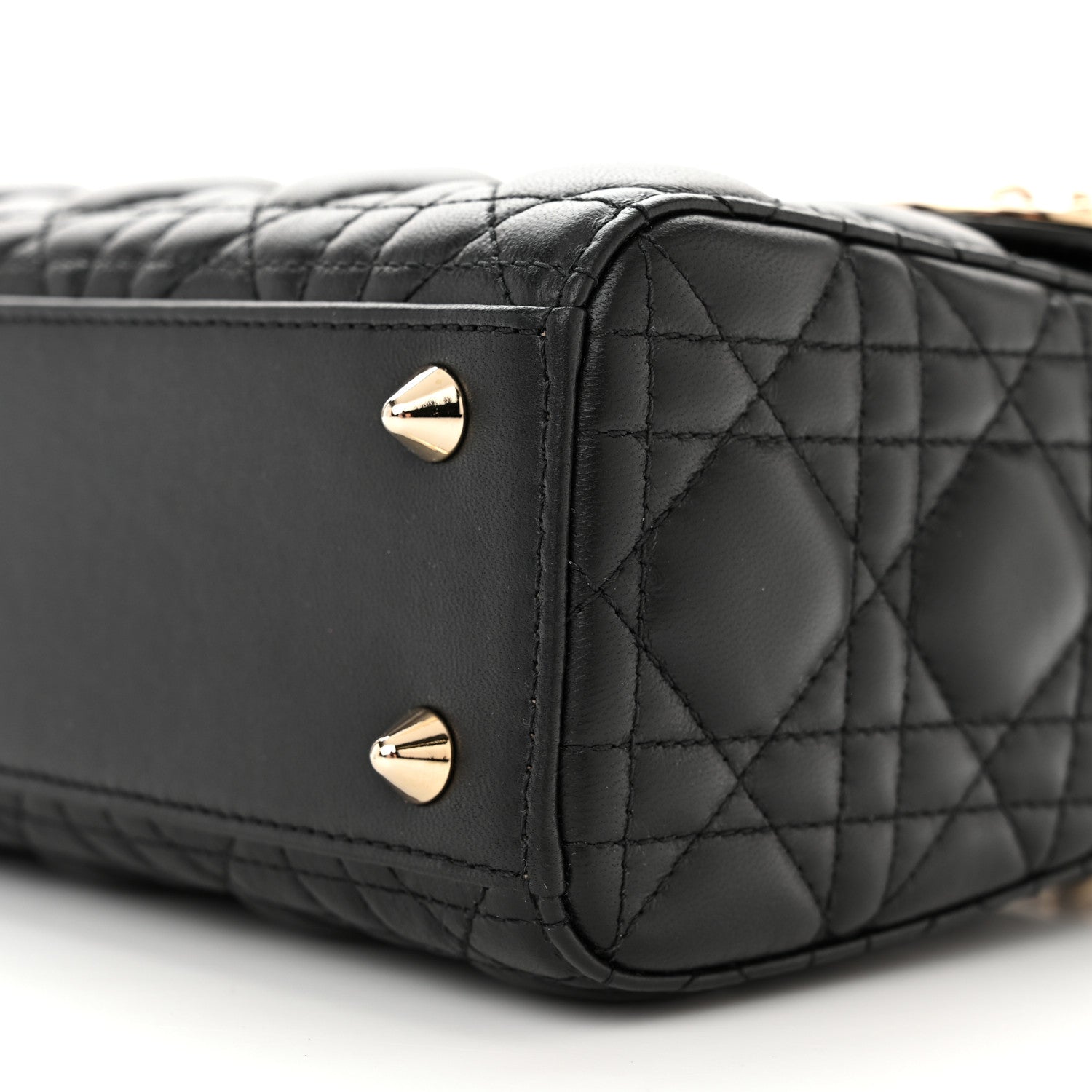 Christian Dior Lambskin Cannage Small My ABCDior Lady Dior Black 9 of 11
