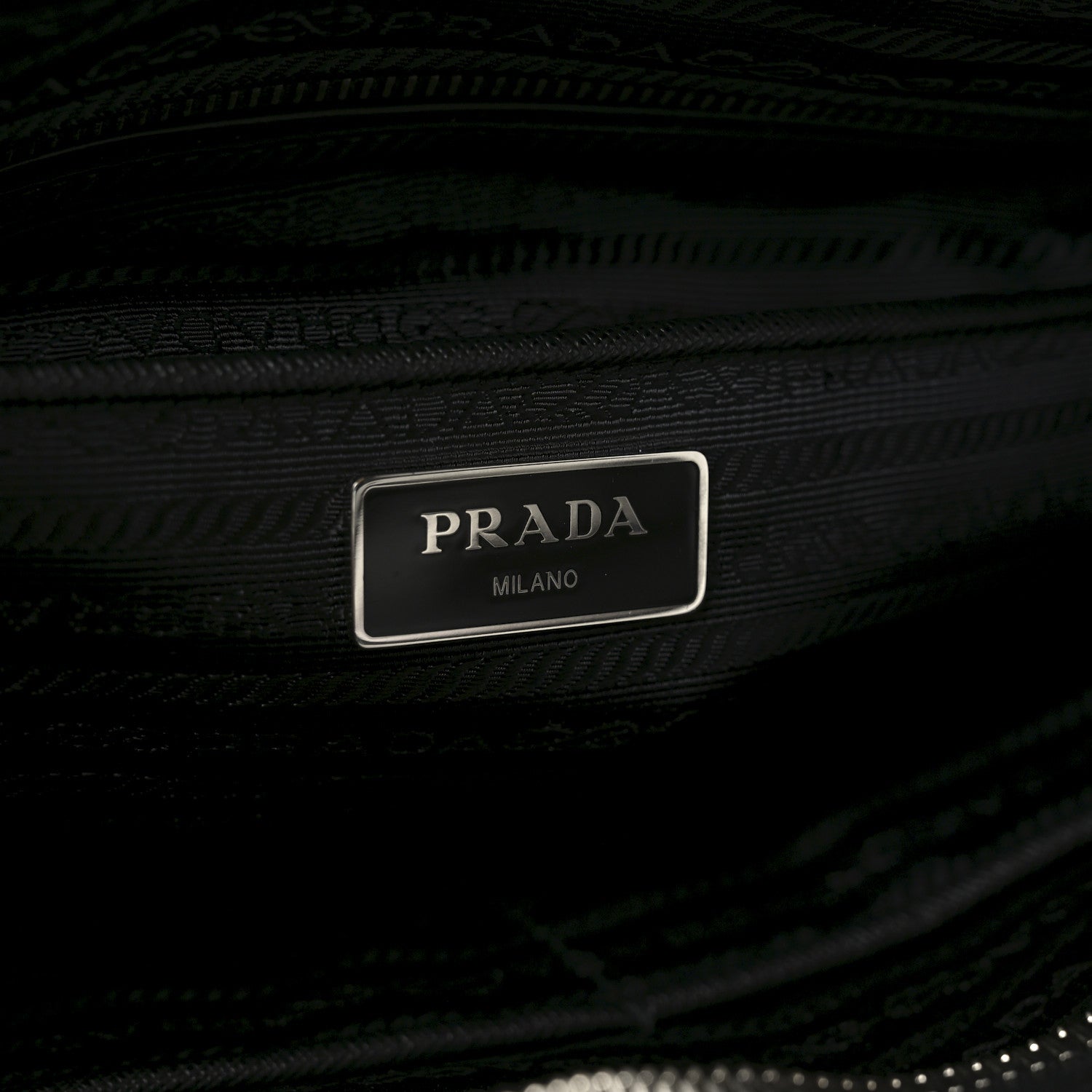 Prada Nylon Tessuto Impuntu Quilted Shoulder Bag Black 6 of 9