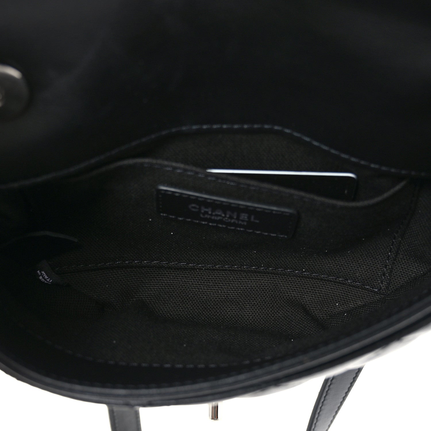 Chanel Calfskin Quilted CC Uniform Flap Belt Bag Black 4 of 8