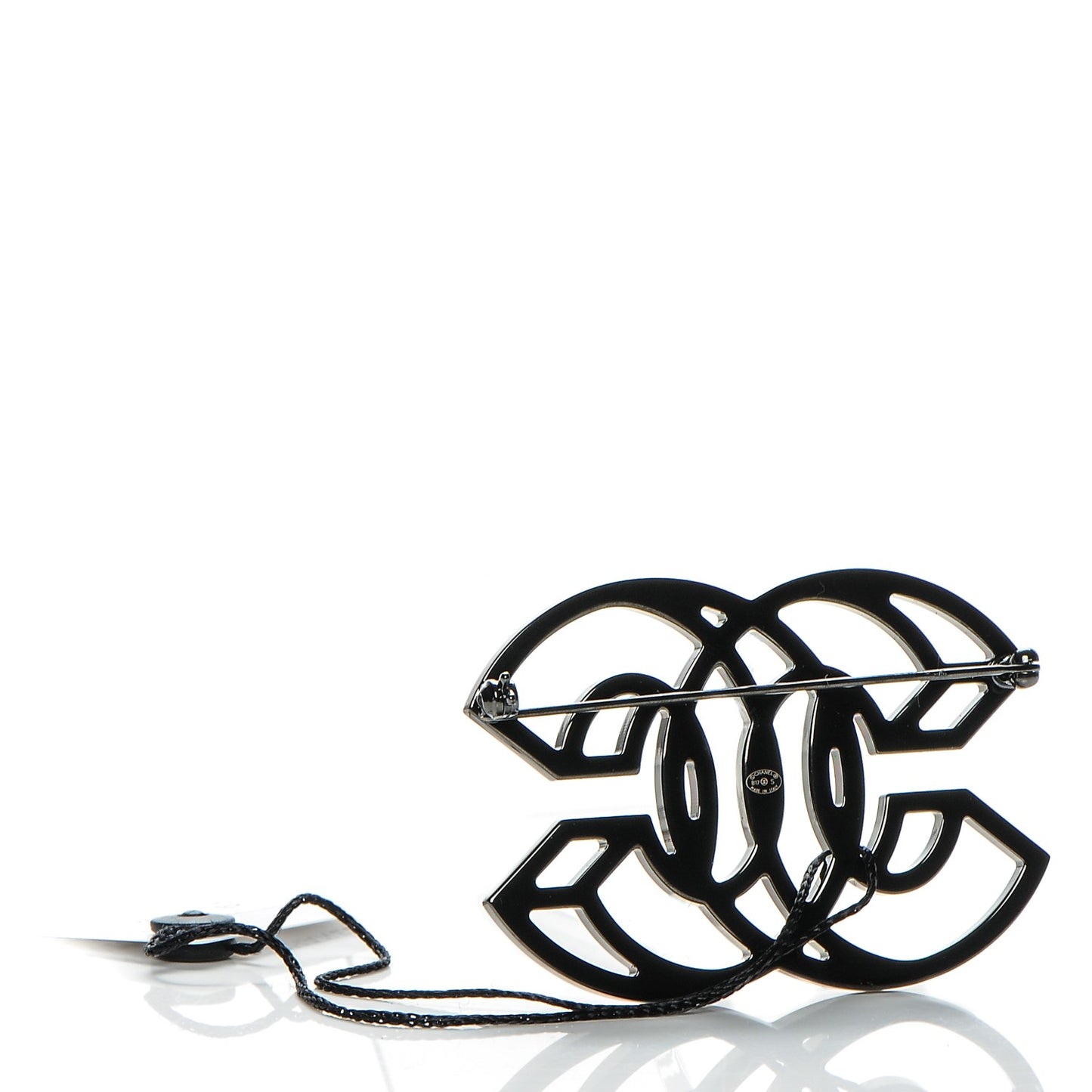 Crystal CC Brooch Red