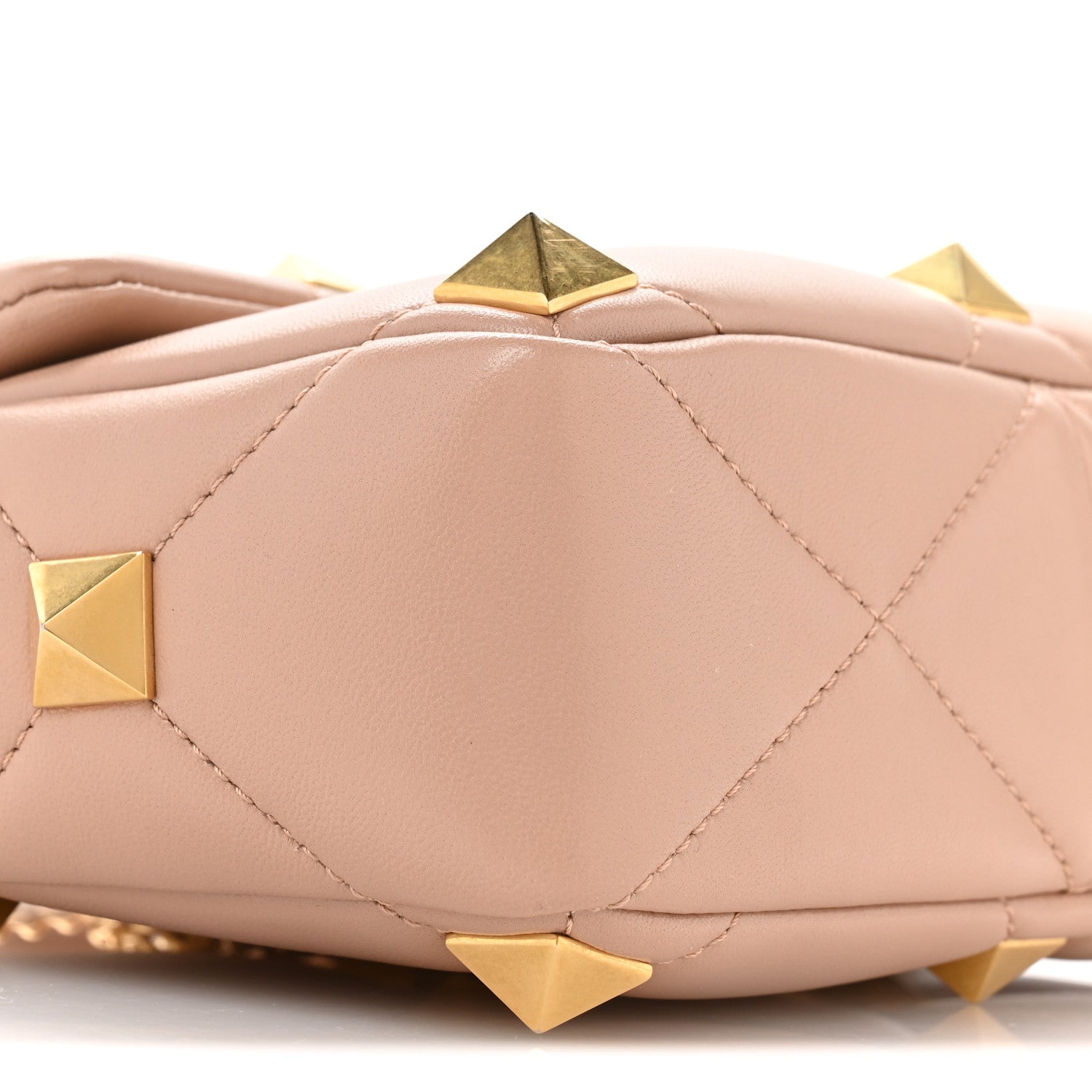 Valentino Garavani Nappa Medium Roman Stud Shoulder Bag Rose Cannelle 8 of 11