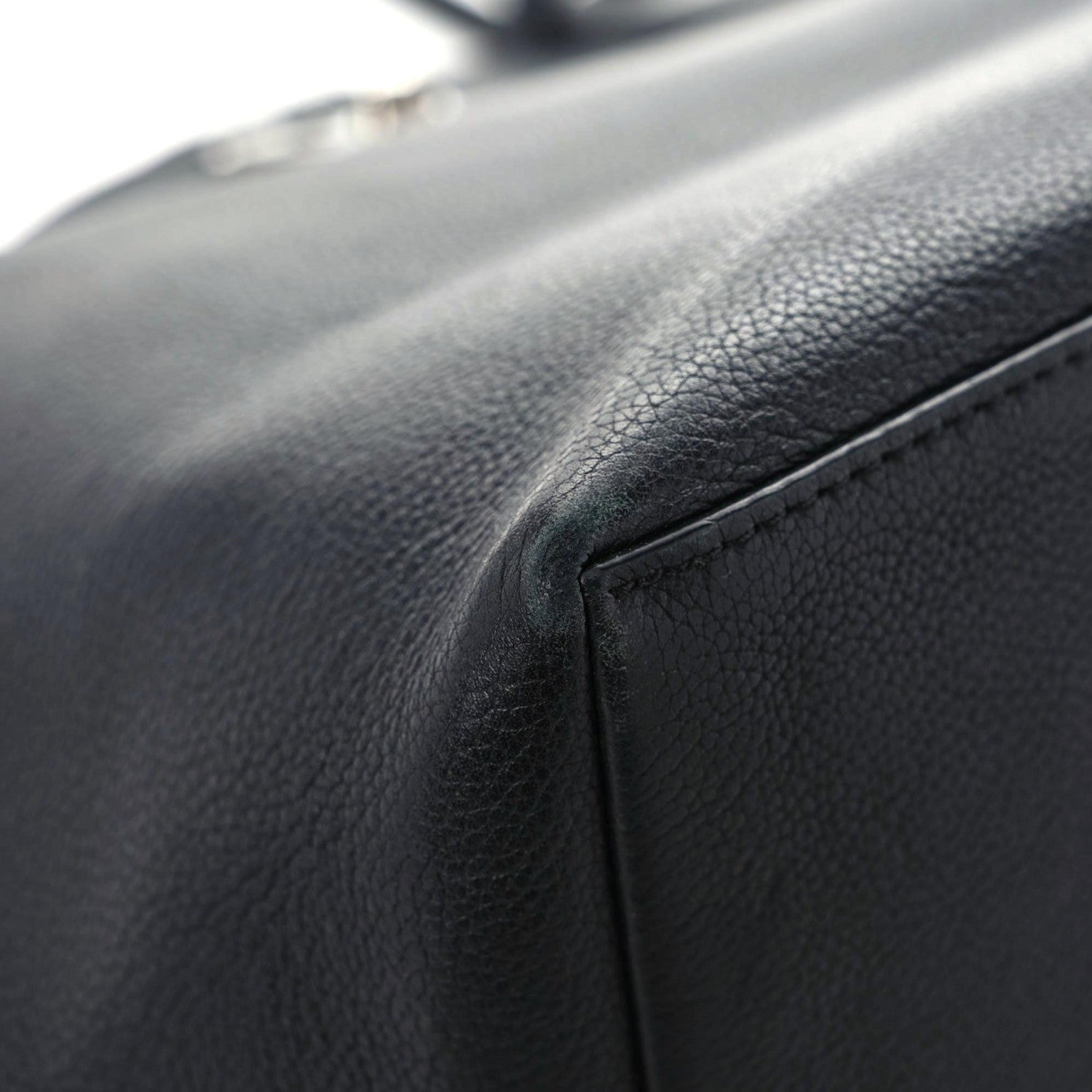 Louis Vuitton Calfskin Lockme Go Tote Black 4 of 15