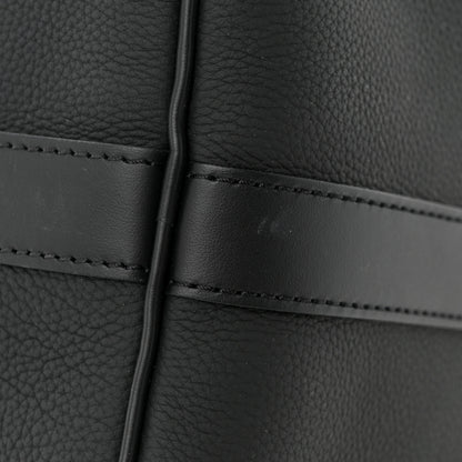 Louis Vuitton Grained Calfskin Aerogram Keepall Bandouliere 40 Black 14 of 16