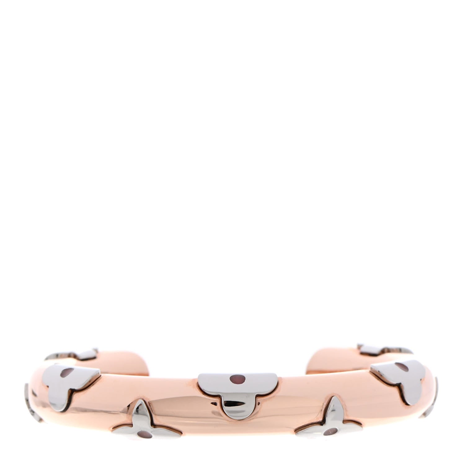 Louis Vuitton Resin Daily Monogram Bracelet M Pink Gold 1 of 5