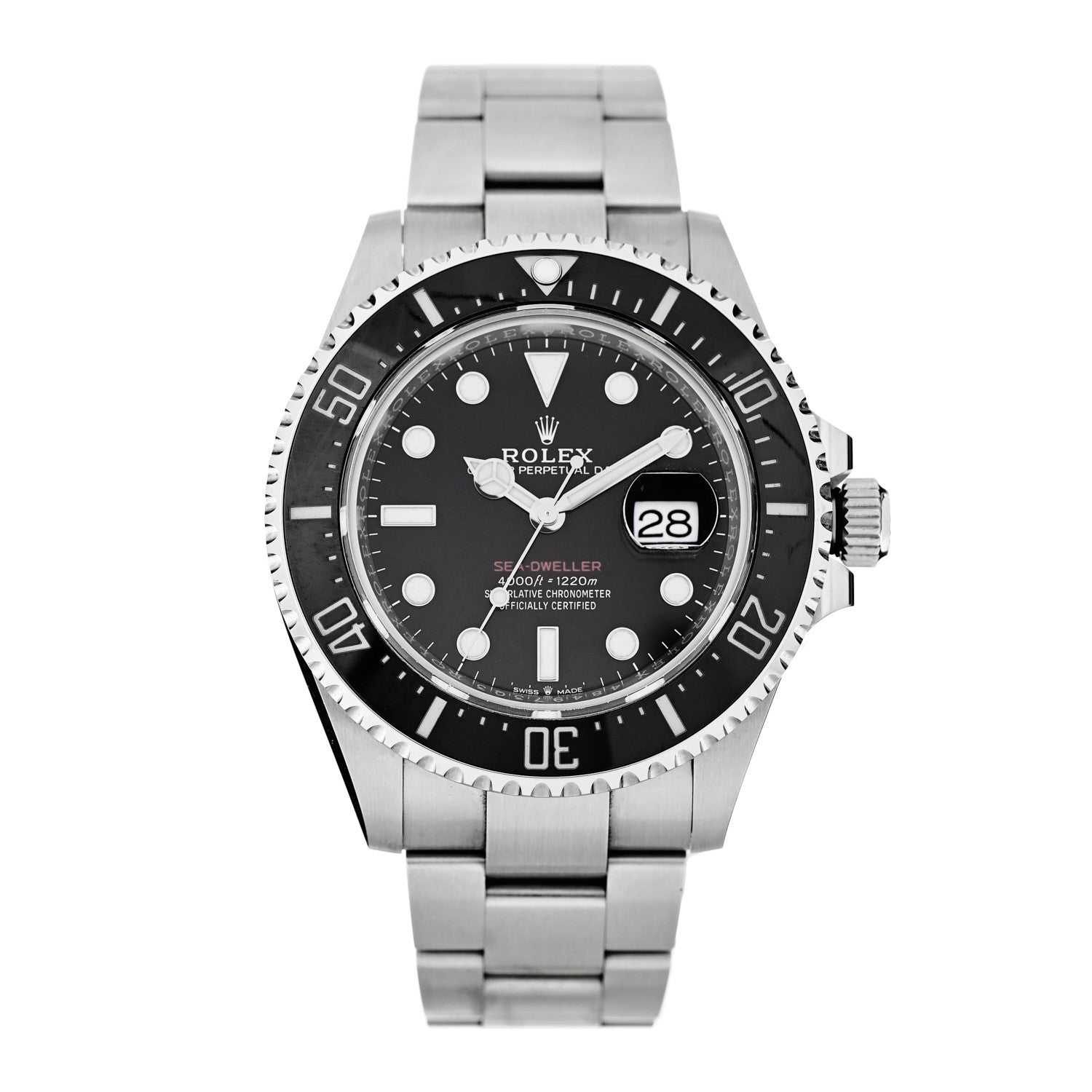 Rolex Stainless Steel 43mm Oyster Perpetual Date Sea-Dweller Watch Black 126600 1 of 5