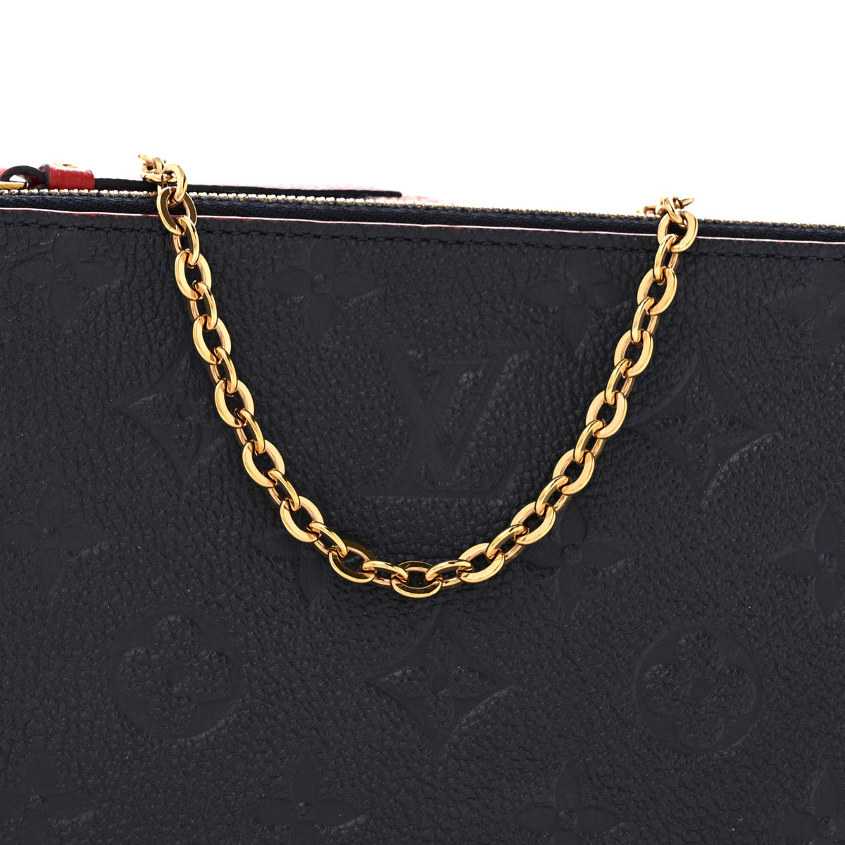 Louis Vuitton Empreinte Double Zip Pochette Marine Rouge 8 of 11