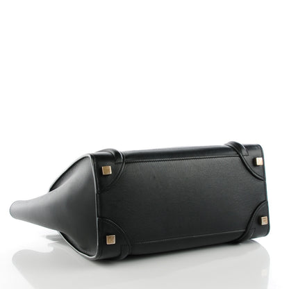 Celine Smooth Calfskin Micro Luggage Black 5 of 10