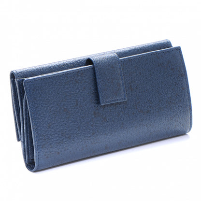Gucci Leather Blondie Continental Wallet Royal Blue 2 of 7