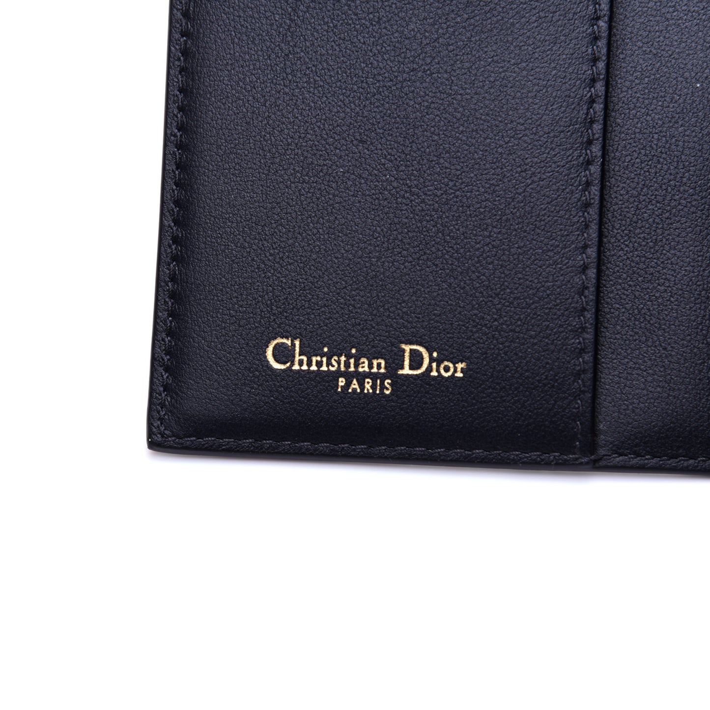 Calfskin Oblique Passport Holder Blue