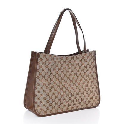 Gucci Monogram Horsebit 1955 Tote Bag Beige Brown Sugar 3 of 9