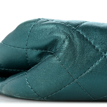 Chanel Metallic Calfskin Quilted 2.55 Reissue Flap 227 Turquoise 9 of 14