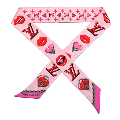 Louis Vuitton Silk Lucky Monogram BB Bandeau Rose Pop 1 of 4