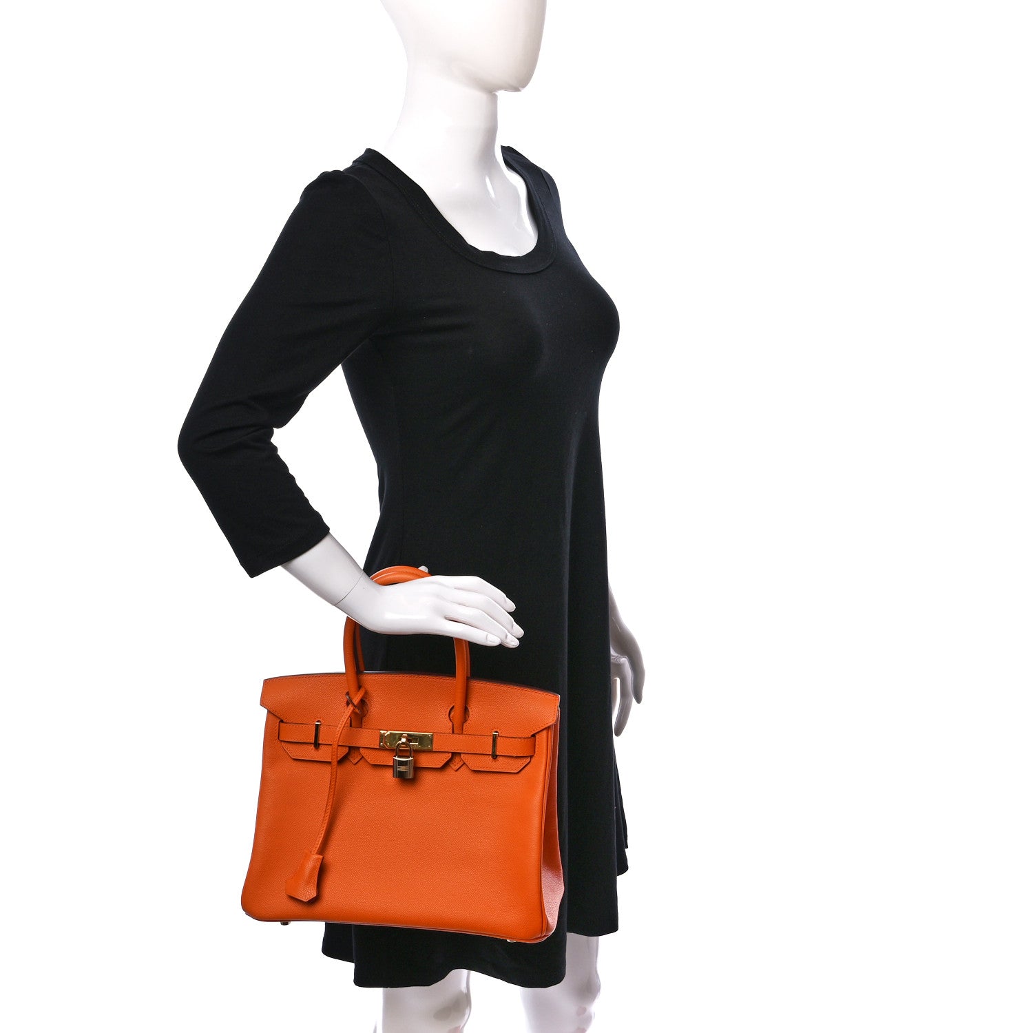 Hermes Epsom BIRKIN 30 Orange 2 of 14