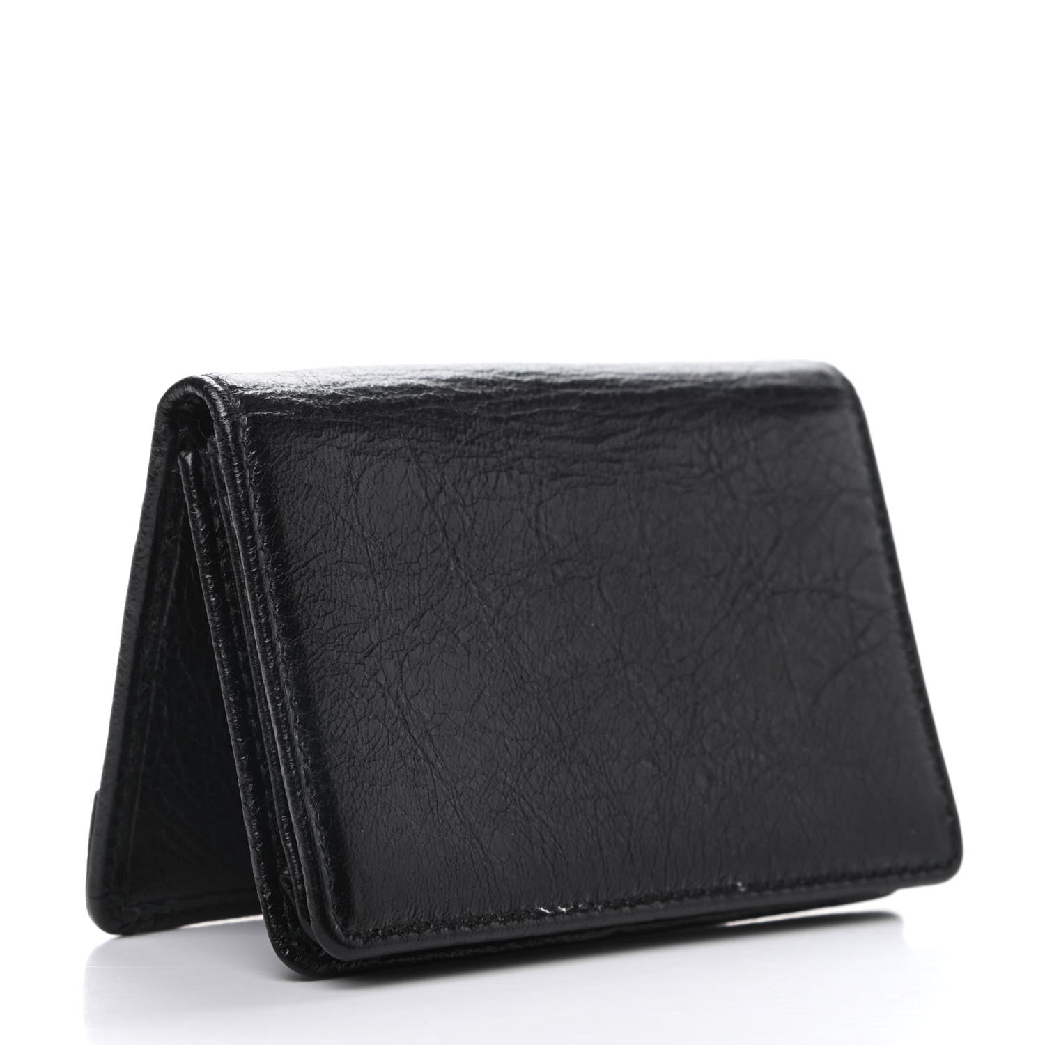 Balenciaga Agneau Classic Gold Hardware Card Case Black 3 of 6