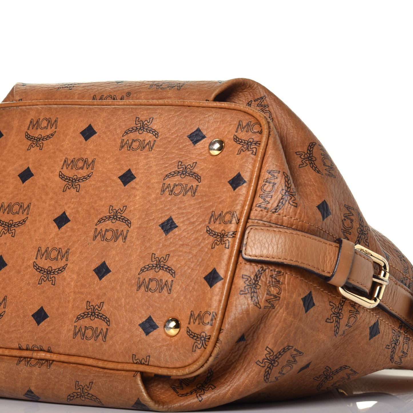 Visetos Essential Drawstring Bucket Bag Cognac