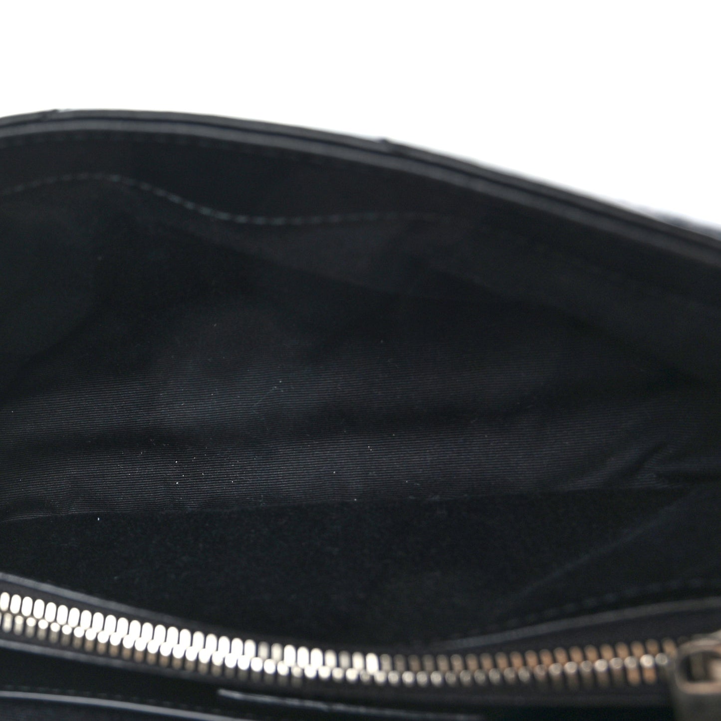 Calfskin Y Quilted Monogram Small Loulou Chain Satchel Black