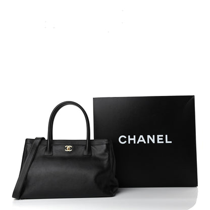 Chanel Calfskin Cerf Executive Shopper Tote Black 11 of 14
