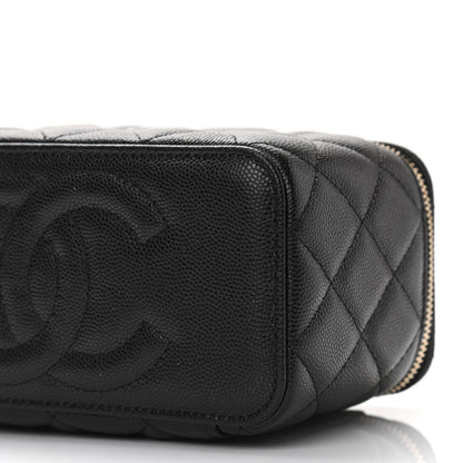 Chanel Caviar Quilted Small Vanity Case With Chain Black 11 of 12
