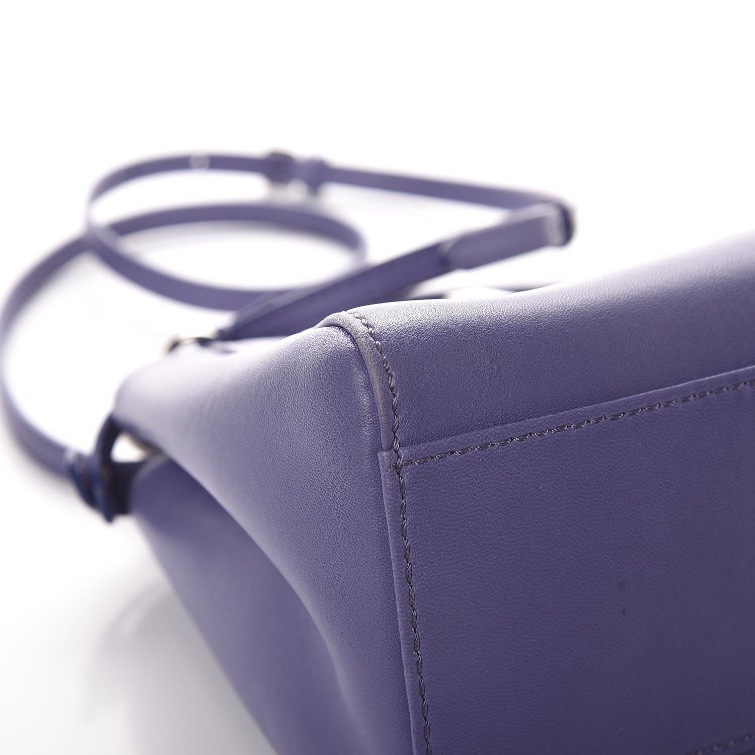 Fendi Nappa Mini Peekaboo Iconic Satchel Viola Cassis 13 of 13