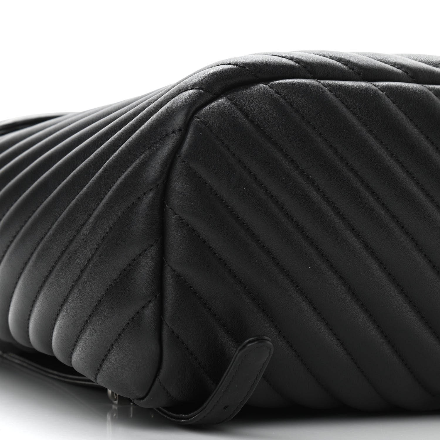 Chanel Calfskin Chevron Quilted Large Urban Spirit Backpack Black 9 of 10