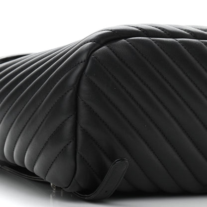 Chanel Calfskin Chevron Quilted Large Urban Spirit Backpack Black 9 of 10