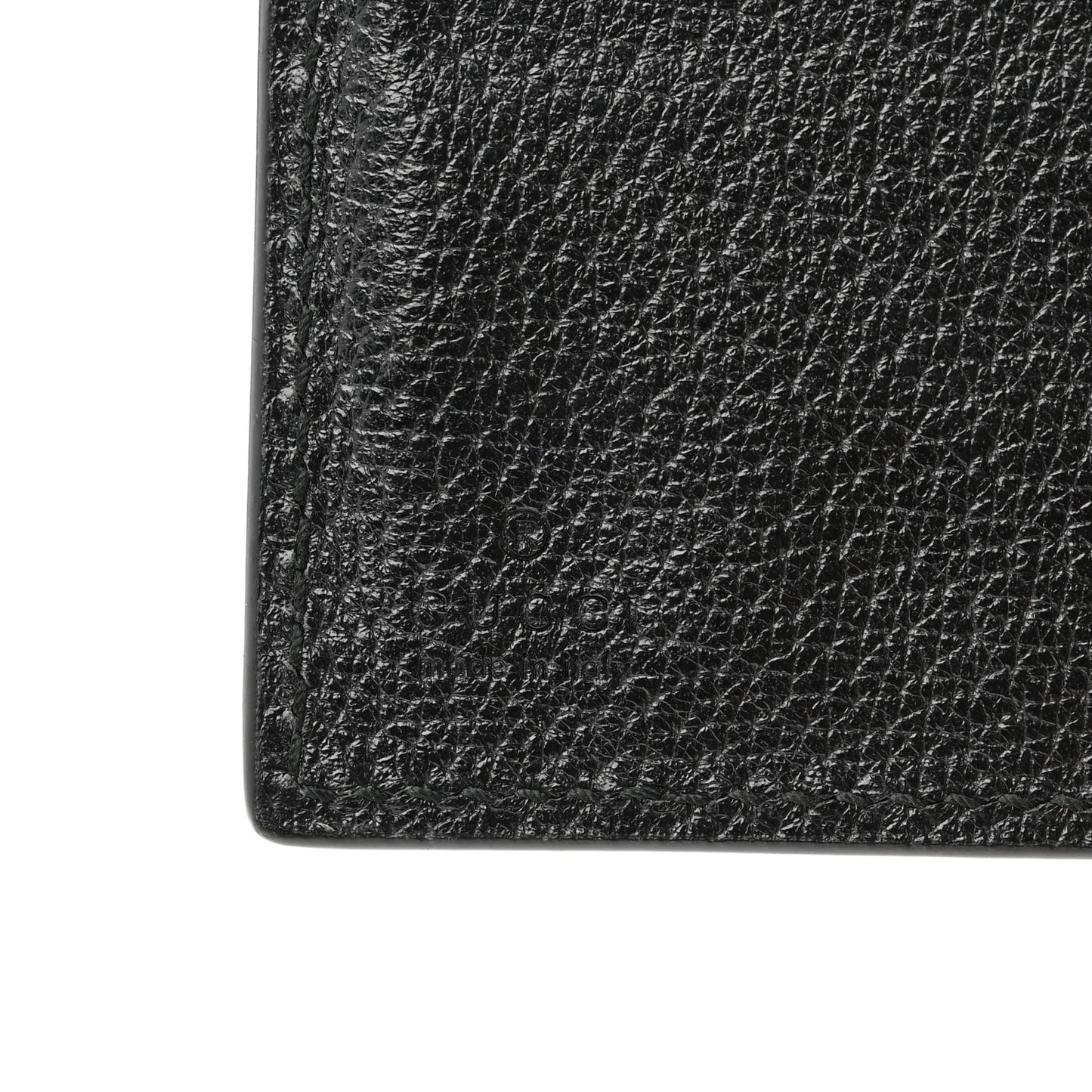 Textured Dollar Calfskin Nylon Gucci Stripe New Web Bi-Fold Coin Wallet Black Ecru Verde Rosso