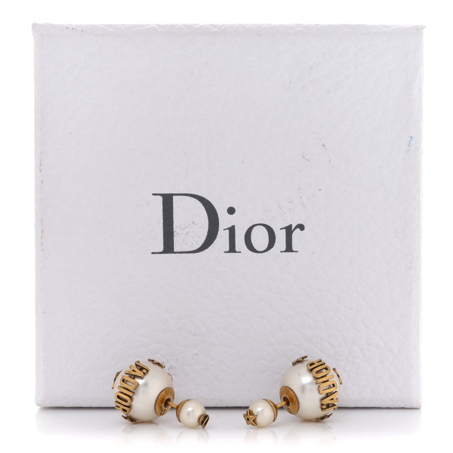 Pearl J'Adior Mise En Dior Tribal Earrings Gold
