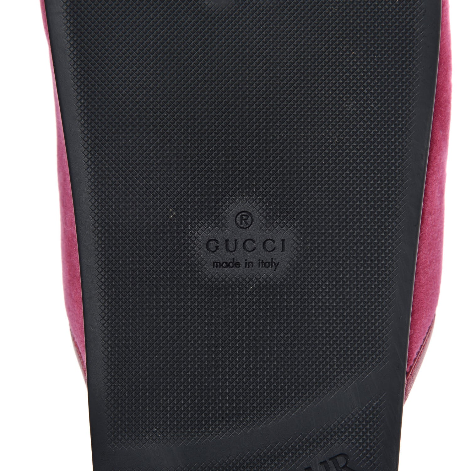 Gucci Softy Velvet Malaga Kid Womens Horsebit River Slippers 38.5 Light Raspberry Rose 7 of 9