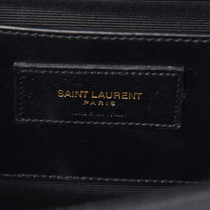 Saint Laurent Grain De Poudre Medium Classic Monogram Kate Satchel Black 7 of 10