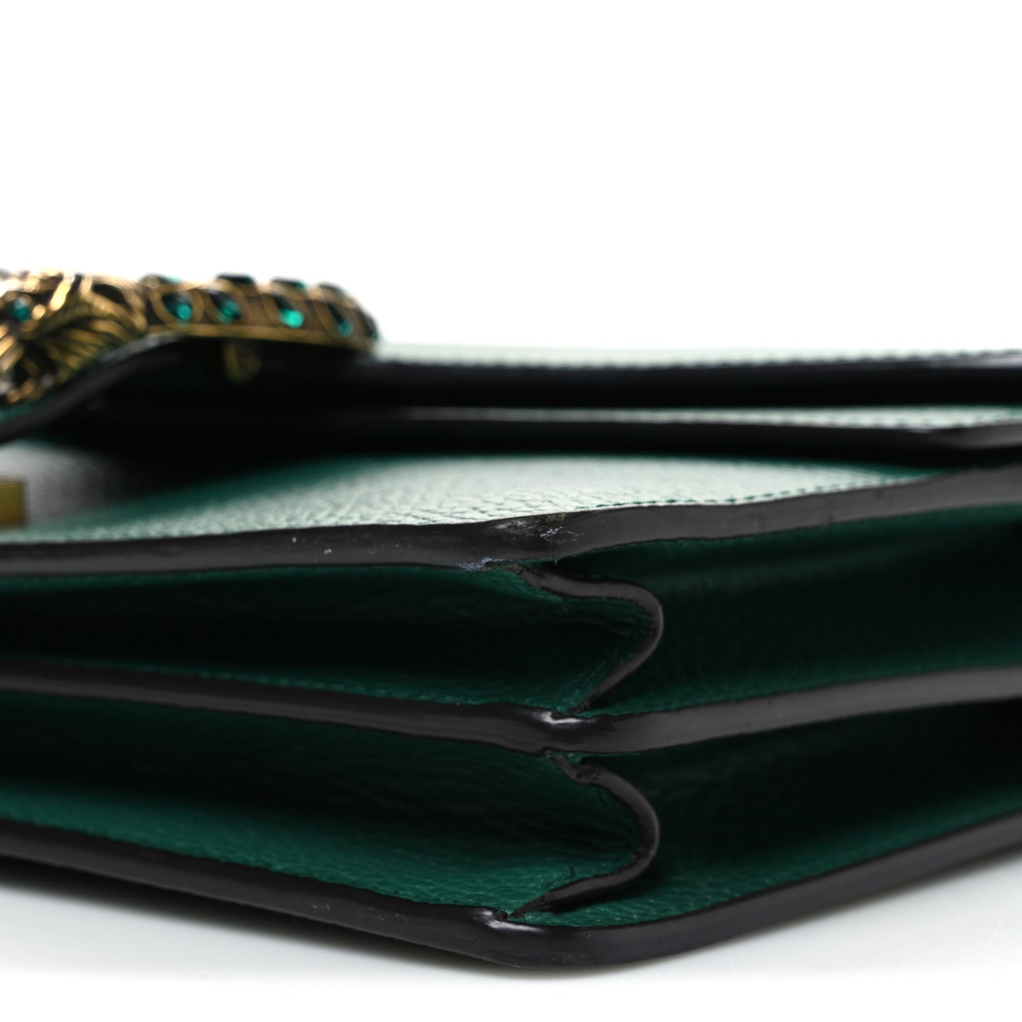 Pebbled Calfskin Small Dionysus Shoulder Bag Emerald