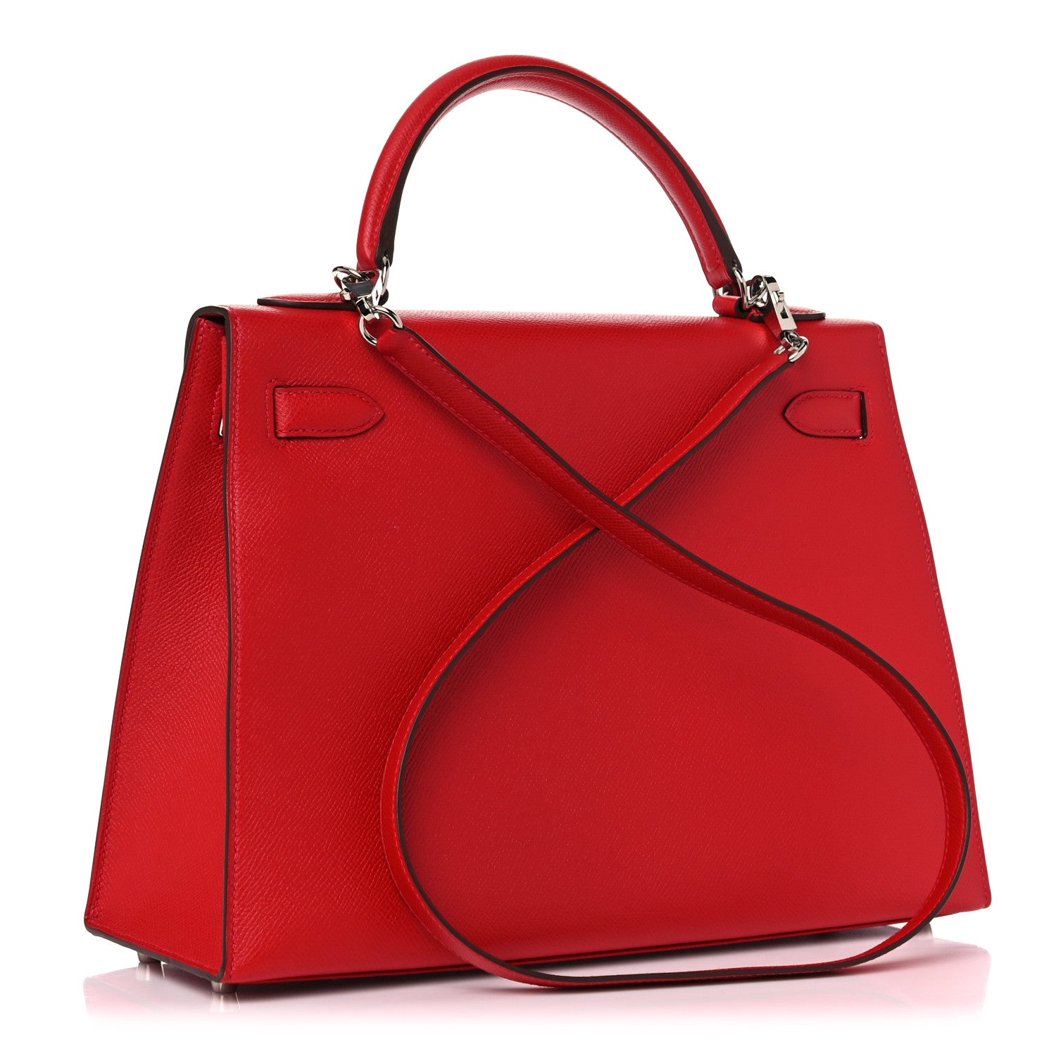 Hermes Epsom Kelly Sellier 32 Rouge Casaque 3 of 45