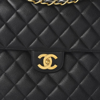 Chanel Caviar Jumbo Single Flap Black 10 of 11