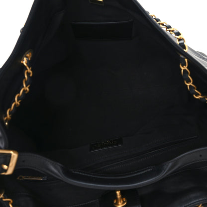 Chanel Calfskin Stitched Large Shopping Bag Black 4 of 10