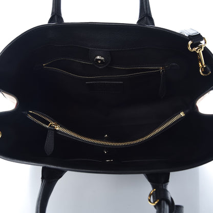 Burberry Grainy Calfskin House Check Large Banner Tote Black 6 of 9