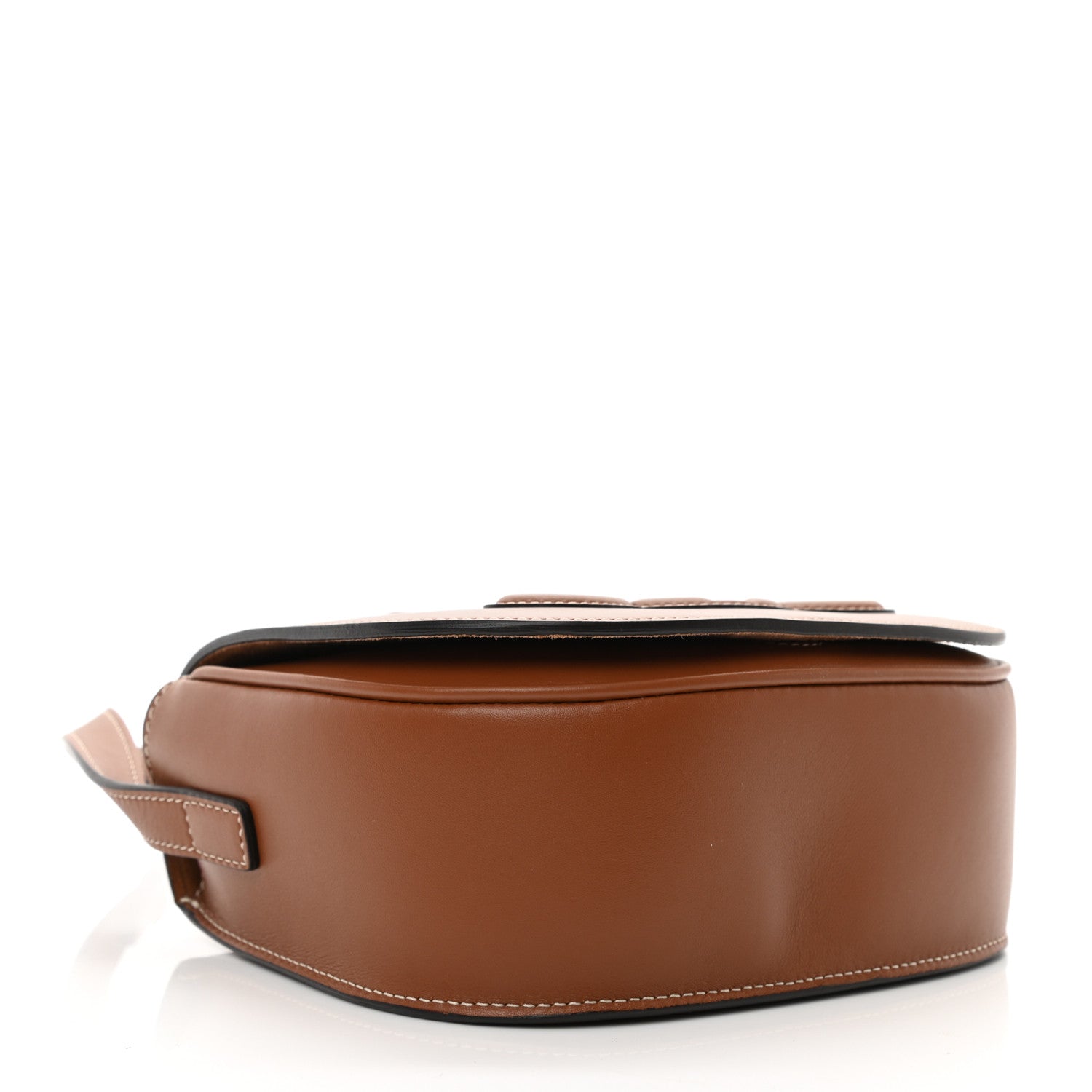 Celine Smooth Calfskin Cuir Triomphe Folco Crossbody Bag Tan 4 of 11