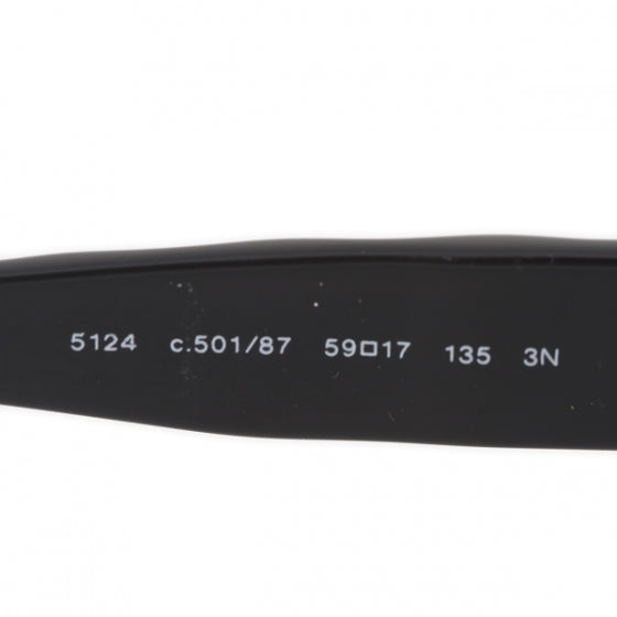 Leather Quilted CC Sunglasses Black 5124