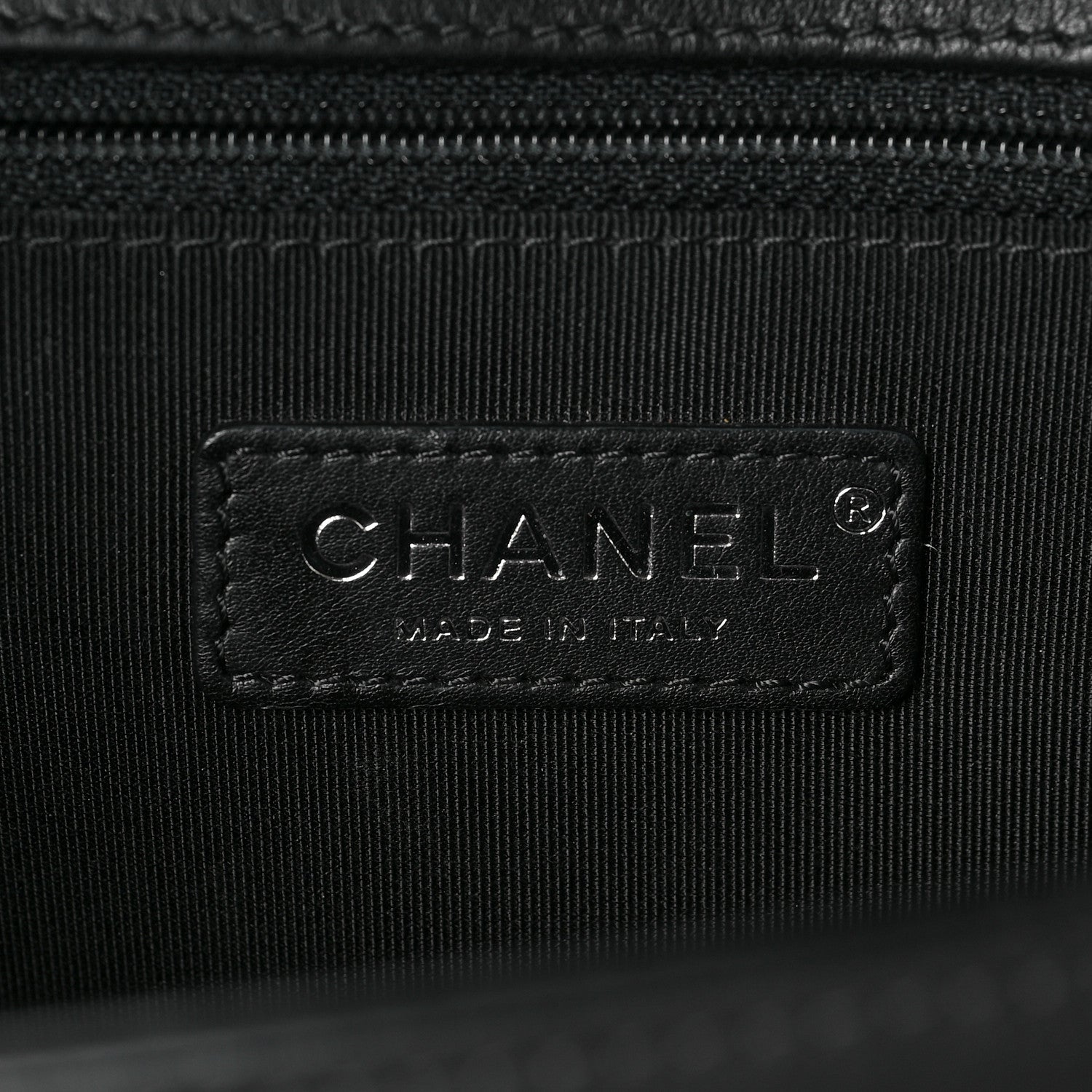 Chanel Calfskin Chevron Quilted New Medium Boy Flap Black 6 of 7