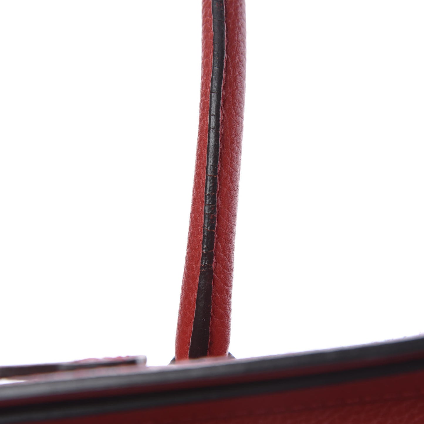 Drummed Calfskin Micro Luggage Coquelicot