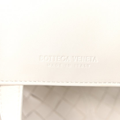 Bottega Veneta Nappa Intrecciato Small Flip Flap Tote Chalk 6 of 9