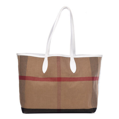 Burberry Coated Canvas Medium Reversible Doodle Tote White 1 of 17