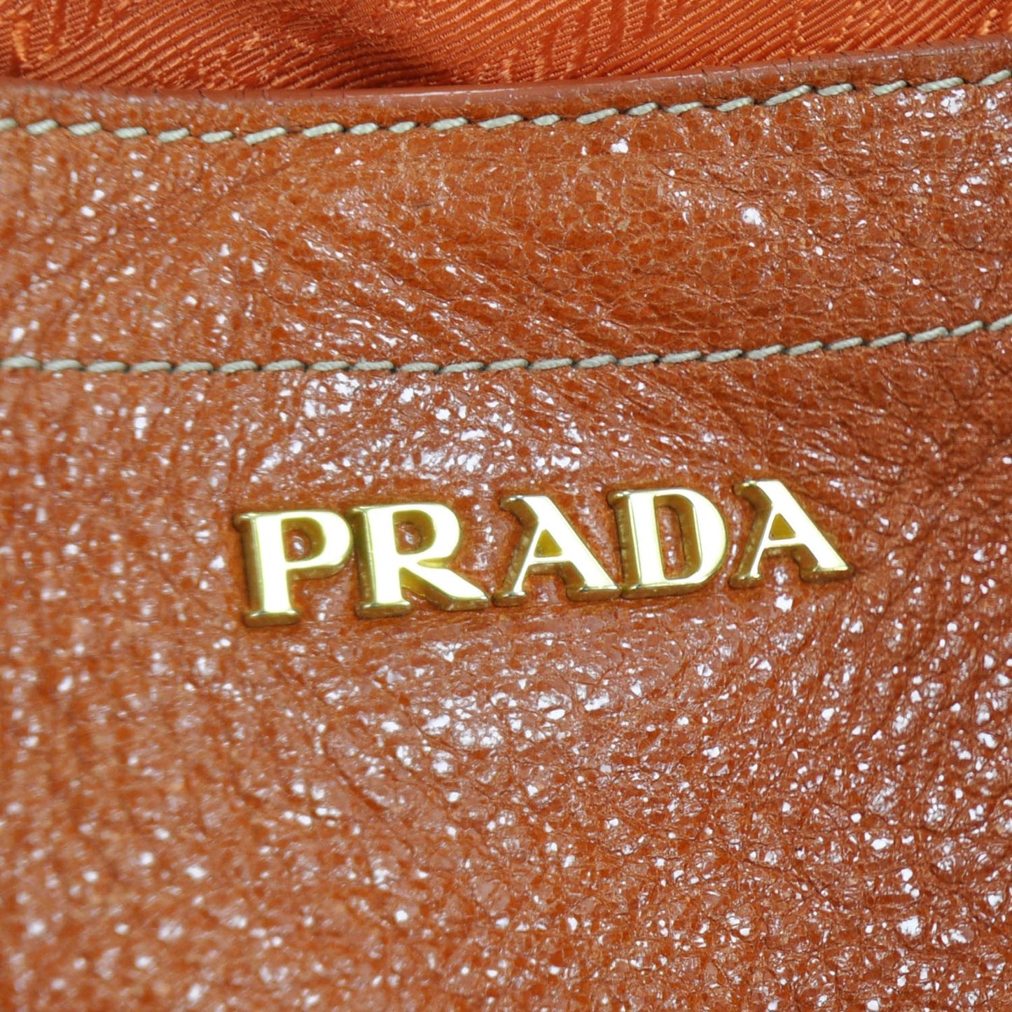 Cervo Lux Chain Shoulder Bag Orange